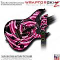 Alecias Swirl 02 Hot Pink  Skin fits Guitar Hero 5 - World Tour - Band Hero Guitar for XBOX 360 and PS3
