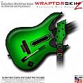 Colorburst Green  Skin fits Guitar Hero 5 - World Tour - Band Hero Guitar for XBOX 360 and PS3