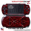 Abstract 01 Red WraptorSkinz  Decal Style Skin fits Sony PSP Slim (PSP 2000)