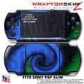 Alecias Swirl 01 Blue WraptorSkinz  Decal Style Skin fits Sony PSP Slim (PSP 2000)