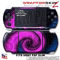 Alecias Swirl 01 Purple WraptorSkinz  Decal Style Skin fits Sony PSP Slim (PSP 2000)