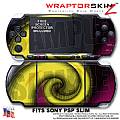 Alecias Swirl 01 Yellow WraptorSkinz  Decal Style Skin fits Sony PSP Slim (PSP 2000)