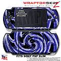 Alecias Swirl 02 Blue WraptorSkinz  Decal Style Skin fits Sony PSP Slim (PSP 2000)