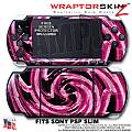 Alecias Swirl 02 Hot Pink WraptorSkinz  Decal Style Skin fits Sony PSP Slim (PSP 2000)