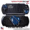 Barbwire Heart Blue WraptorSkinz  Decal Style Skin fits Sony PSP Slim (PSP 2000)