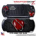 Barbwire Heart Red WraptorSkinz  Decal Style Skin fits Sony PSP Slim (PSP 2000)
