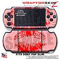 Big Kiss Lips Red on Pink WraptorSkinz  Decal Style Skin fits Sony PSP Slim (PSP 2000)