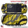 Camouflage Yellow WraptorSkinz  Decal Style Skin fits Sony PSP Slim (PSP 2000)