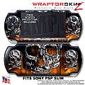 Chrome Skulls on Fire WraptorSkinz  Decal Style Skin fits Sony PSP Slim (PSP 2000)