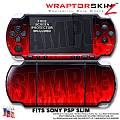 Fire Red WraptorSkinz  Decal Style Skin fits Sony PSP Slim (PSP 2000)