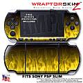 Fire Yellow WraptorSkinz  Decal Style Skin fits Sony PSP Slim (PSP 2000)