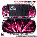 Lightning Pink WraptorSkinz  Decal Style Skin fits Sony PSP Slim (PSP 2000)