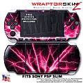 Lightning Pink WraptorSkinz  Decal Style Skin fits Sony PSP Slim (PSP 2000)