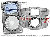 Brushed Metal Silver iPod Tune Tattoo Kit (fits 4th Gen iPods)