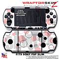 Lots of Dots Pink on White WraptorSkinz ™ Decal Style Skin fits Sony PSP Slim (PSP 2000)