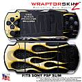 Metal Flames Yellow WraptorSkinz ™ Decal Style Skin fits Sony PSP Slim (PSP 2000)