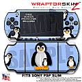 Penguins on Blue WraptorSkinz ™ Decal Style Skin fits Sony PSP Slim (PSP 2000)