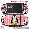 Penguins on Pink WraptorSkinz ™ Decal Style Skin fits Sony PSP Slim (PSP 2000)
