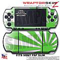 Rising Sun Green WraptorSkinz ™ Decal Style Skin fits Sony PSP Slim (PSP 2000)