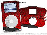 SpiderWeb Red iPod Tune Tattoo Kit (fits 4th Gen iPods)