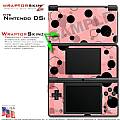 Nintendo DSi Skin - Lots of Dots Pink on Pink Skin Kit