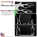 Nintendo DSi Skin - Metal Flames Chrome Skin Kit