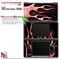 Nintendo DSi Skin - Metal Flames Red Skin Kit