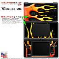 Nintendo DSi Skin - Metal Flames Skin Kit