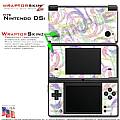 Nintendo DSi Skin - Neon Swoosh on White Skin Kit