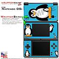 Nintendo DSi Skin - Penguins on Blue Skin Kit