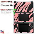 Nintendo DSi Skin - Zebra Stripes Pink Skin Kit