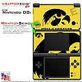 Nintendo DSi Skin - Iowa Hawkeyes Black on Gold Skin Kit