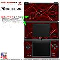 Nintendo DSi Skin - Abstract 01 Red Skin Kit