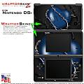 Nintendo DSi Skin - Barbwire Heart Blue Skin Kit