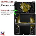 Nintendo DSi Skin - Barbwire Heart Yellow Skin Kit