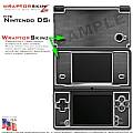 Nintendo DSi Skin - Carbon Fiber and Chrome Skin Kit