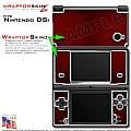 Nintendo DSi Skin - Carbon Fiber Red and Chrome Skin Kit