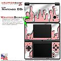 Nintendo DSi Skin - Chrome Drip on Pink Skin Kit