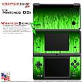 Nintendo DSi Skin - Fire Green Skin Kit