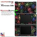 Nintendo DSi Skin - Kearas Flowers on Black Skin Kit