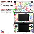 Nintendo DSi Skin - Kearas Flowers on White Skin Kit