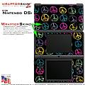 Nintendo DSi Skin - Kearas Peace Signs on Black Skin Kit
