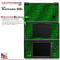 Nintendo DSi Skin - Aluminum Panels Green Skin Kit