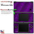 Nintendo DSi Skin - Aluminum Panels Purple Skin Kit