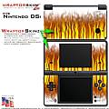 Nintendo DSi Skin - Fire on White Skin Kit