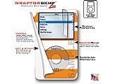 Psycho Stripes Orange and White iPod Video (5G) Skin