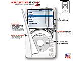 Chrome Drip on White iPod Video (5G) Skin