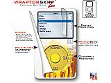 Fire On White iPod Video (5G) Skin