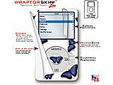 Butterflies Blue iPod Video (5G) Skin