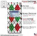 Argyle Red and Green iPod Mini Tune Tattoo Kit